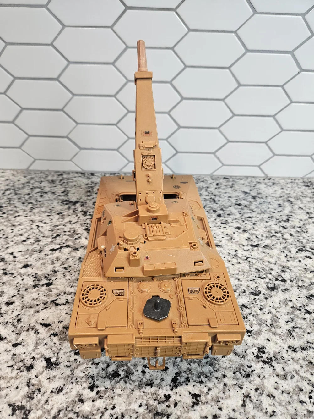 1985 GI Joe Mauler MBT Tank Hasbro Vintage Desert Tank Body Replacement Parts